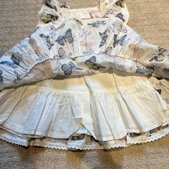 Catherine Malandrino Flutter Sleeve Floral Spring  Cotton Dress 24 Months - Picture 6 of 10